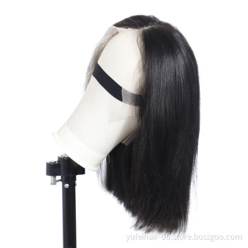 Wholesale natural color 8 10 12 14 16 inch virgin remy human hair lace front bob wig,1b blond short bob wig for women